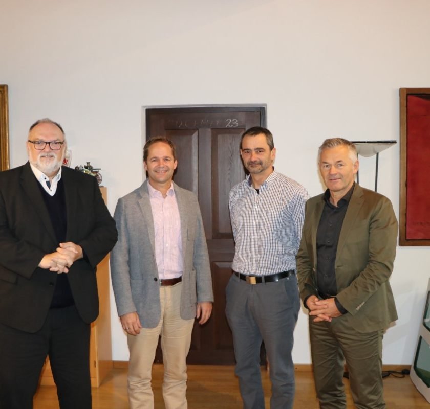 Antrittsbesuch: Neuer Schulrat Thomas Knab zu Gast bei Oberbürgermeister Jürgen Dupper