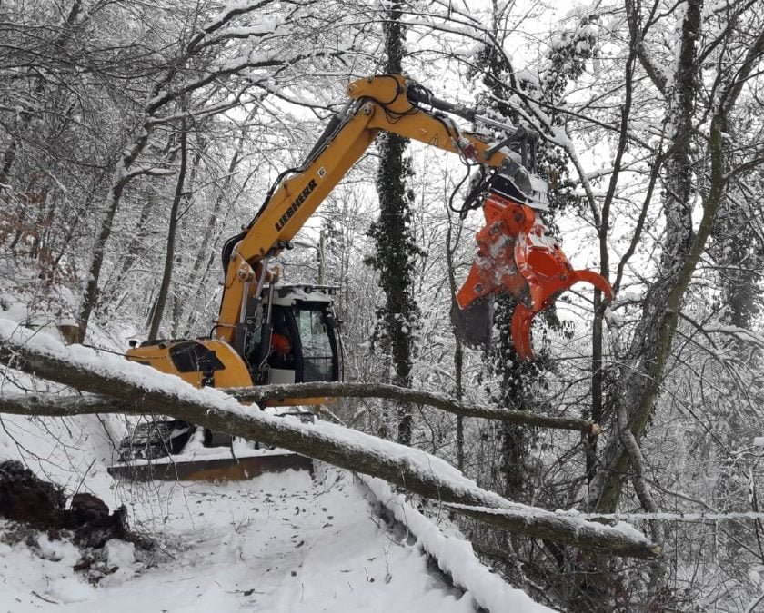 Schneefälle am vergangenen Wochenende
